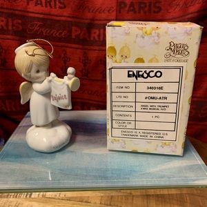 Precious moments angel with Trumpet